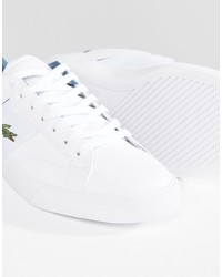 weiße Turnschuhe von Lacoste