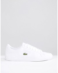 weiße Turnschuhe von Lacoste