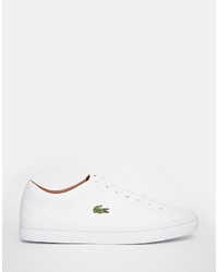 weiße Turnschuhe von Lacoste