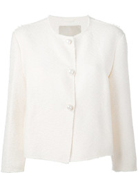 weiße Tweed-Jacke von Ermanno Scervino