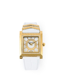 weiße Uhr von Versace