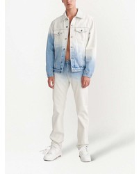 weiße und blaue Mit Batikmuster Jeans von Off-White