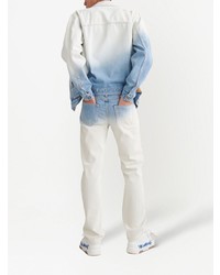 weiße und blaue Mit Batikmuster Jeans von Off-White