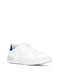 weiße und blaue Leder niedrige Sneakers von Hogan