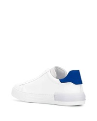 weiße und blaue Leder niedrige Sneakers von Hogan