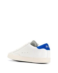 weiße und blaue Leder niedrige Sneakers von P448