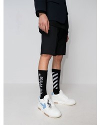 weiße und blaue Leder niedrige Sneakers von Off-White