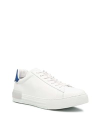 weiße und blaue Leder niedrige Sneakers von Hogan