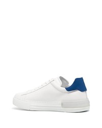 weiße und blaue Leder niedrige Sneakers von Hogan