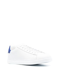 weiße und blaue Leder niedrige Sneakers von DSQUARED2