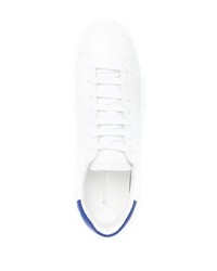 weiße und blaue Leder niedrige Sneakers von DSQUARED2