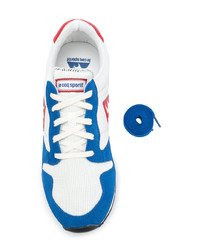 weiße und blaue niedrige Sneakers von Le Coq Sportif