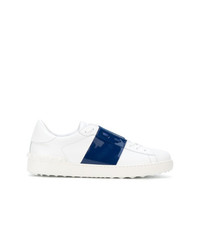 weiße und blaue niedrige Sneakers von Valentino