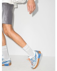 weiße und blaue Segeltuch niedrige Sneakers von Nike X Off-White