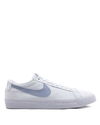 weiße und blaue Segeltuch niedrige Sneakers von Nike
