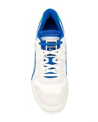 weiße und blaue Segeltuch niedrige Sneakers von Puma