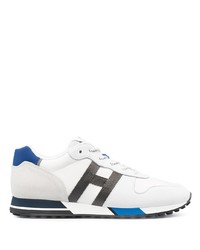 weiße und blaue Sportschuhe von Hogan