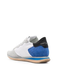 weiße und blaue Sportschuhe von Philippe Model Paris