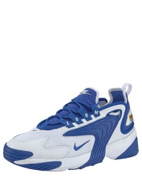 weiße und blaue Sportschuhe von Nike Sportswear