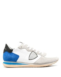 weiße und blaue Sportschuhe von Philippe Model Paris