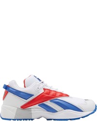 weiße und blaue Sportschuhe von Reebok Classic