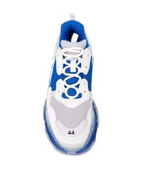 weiße und blaue Sportschuhe von Balenciaga