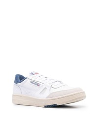 weiße und dunkelblaue Leder niedrige Sneakers von Reebok