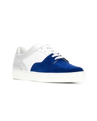 weiße und dunkelblaue niedrige Sneakers von Swear