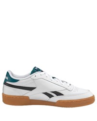 weiße und dunkelblaue niedrige Sneakers von Reebok Classic