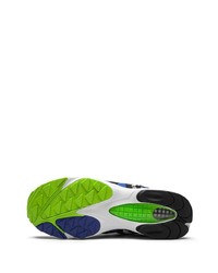 weiße und dunkelblaue Sportschuhe von Saucony