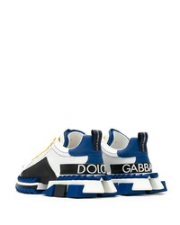 weiße und dunkelblaue Sportschuhe von Dolce & Gabbana