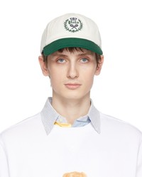 weiße und grüne Baseballkappe