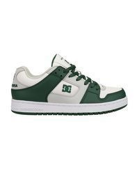 weiße und grüne Leder niedrige Sneakers von DC Shoes