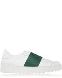 weiße und grüne niedrige Sneakers von Valentino