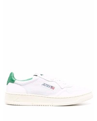 weiße und grüne Segeltuch niedrige Sneakers von AUTRY