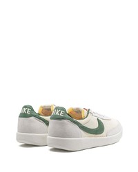 weiße und grüne Segeltuch niedrige Sneakers von Nike