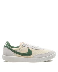 weiße und grüne Segeltuch niedrige Sneakers von Nike