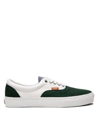 weiße und grüne Segeltuch niedrige Sneakers von Vans