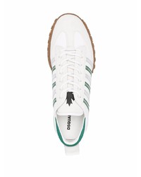 weiße und grüne Sportschuhe von DSQUARED2