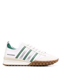 weiße und grüne Sportschuhe von DSQUARED2