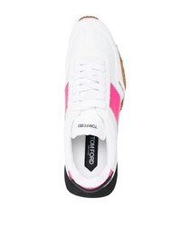 weiße und rosa Sportschuhe von Tom Ford