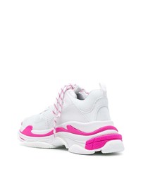 weiße und rosa Sportschuhe von Balenciaga