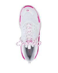 weiße und rosa Sportschuhe von Balenciaga