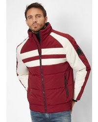 weiße und rote Daunenjacke von S4 JACKETS