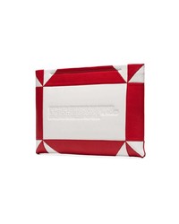 weiße und rote Leder Clutch von Calvin Klein 205W39nyc