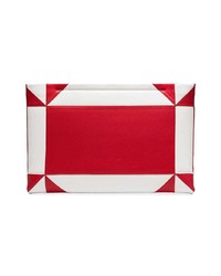 weiße und rote Leder Clutch von Calvin Klein 205W39nyc