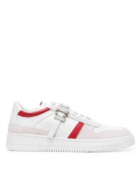 weiße und rote Leder niedrige Sneakers von 1017 Alyx 9Sm