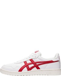 weiße und rote Leder niedrige Sneakers von ASICS SportStyle