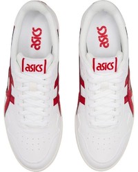 weiße und rote Leder niedrige Sneakers von ASICS SportStyle