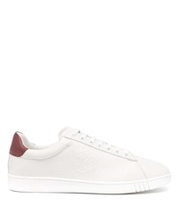 weiße und rote Leder niedrige Sneakers von Bally